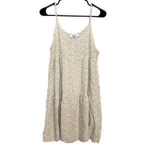 Carly Jean Los Angeles Tiered Mini Dress Speckled Print S Fairy‎ Festival Boho